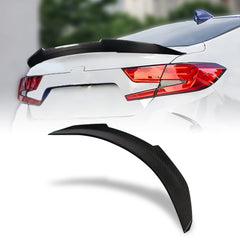 AeroBon Real Carbon Fiber Trunk Spoiler Compatible with 2018-2022 Honda Accord Spoiler (H Style)