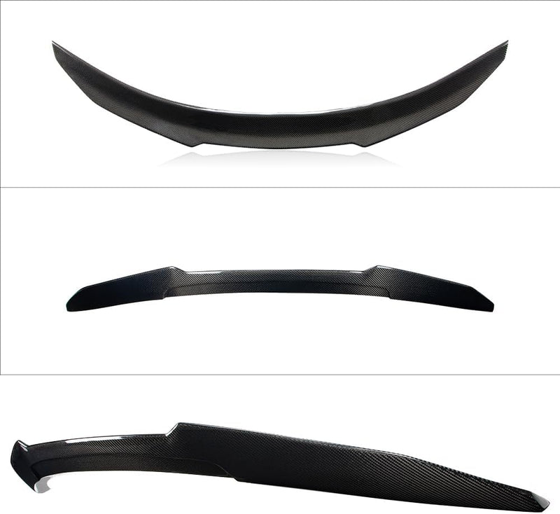 AeroBon Real Carbon Fiber Trunk Spoiler Compatible with 2018-2022 Honda Accord Spoiler (H Style)