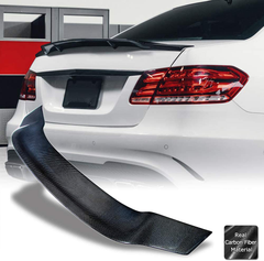 AeroBon Carbon Fiber Trunk Spoiler Compatible with Mercedes 2010-2016 W212 E-Class Sedan (R Style)