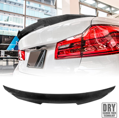 AeroBon Dry Carbon Fiber Trunk Spoiler Compatible with 2017-21 BMW 5er G30 Sedan and F90 M5