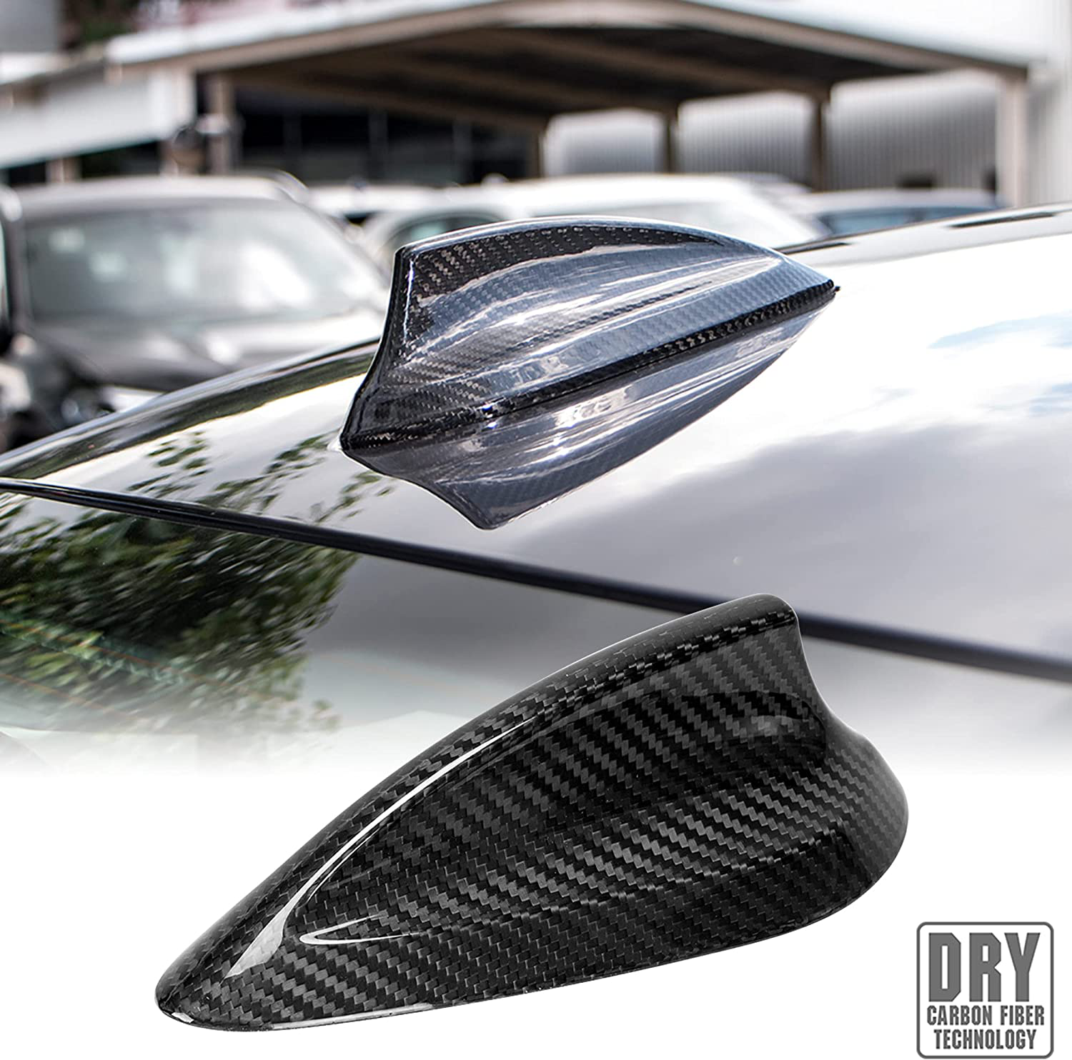 Carbon Fiber Style Shark Fin Antenna Cover for BMW 3 5GT X1 X3 X5
