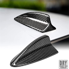 AeroBon Dry Carbon Fiber Shark Fin Antenna Cover Compatible with BMW 1er E82 Coupe / 3er E90 Sedan / E92 Coupe