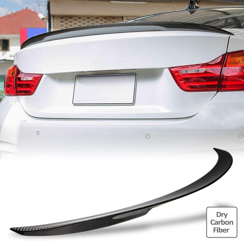 AeroBon Dry Carbon Fiber Trunk Spoiler Wing Compatible with 2014-20 BMW F36 4-Series Gran Coupe 4-Door